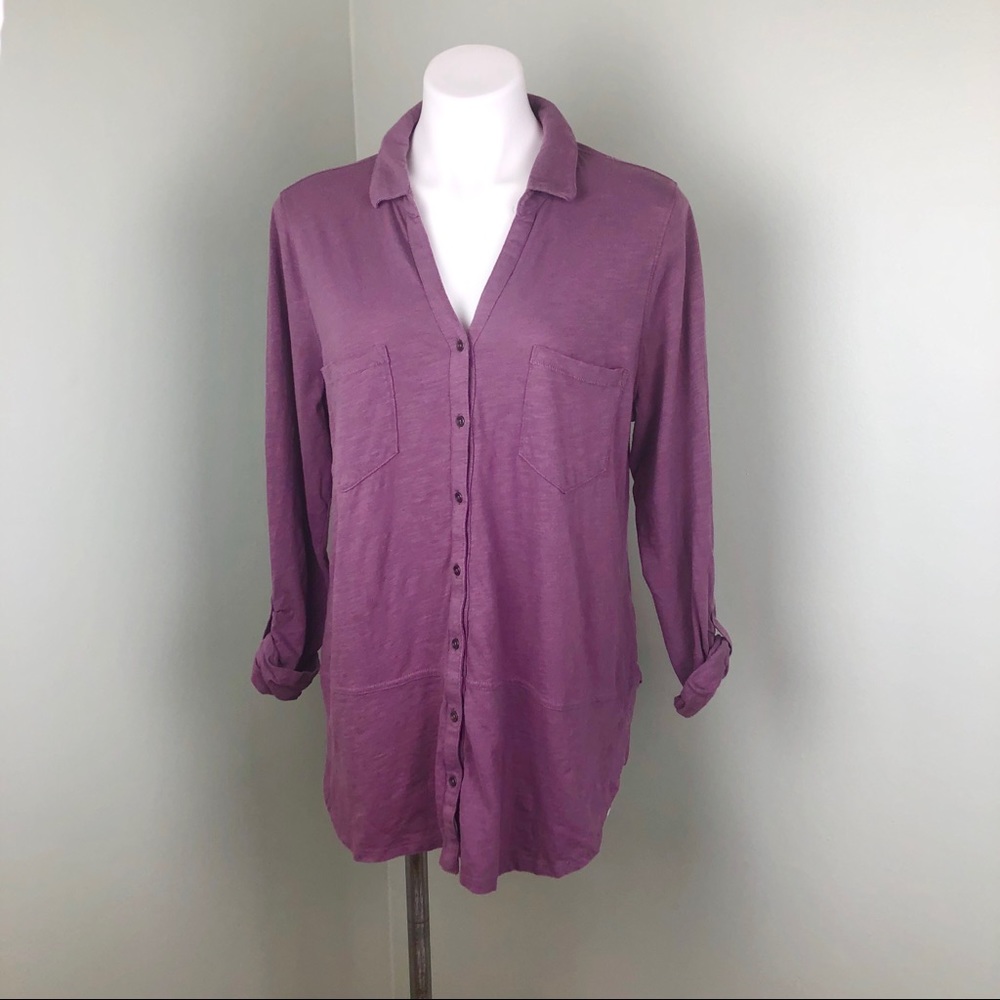 🆕💕Pink Sonoma Blouse Button Up Quarter Sleeves